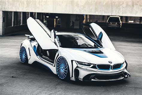 Bmw Sports Car White And Blue